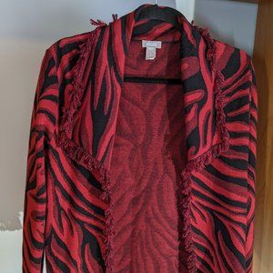 Zebra Print Cardigan